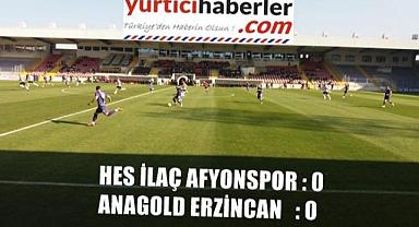 AFYONDA TATSIZ-TUZSUZ MAÇ HES İLAÇ AFYONSPOR : 0 ANAGOLD ERZİNCANSPOR : 0 