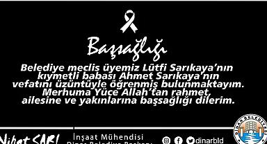 Belediye Başkanı Nihat Sarı'dan Başsağlığı Mesajı 