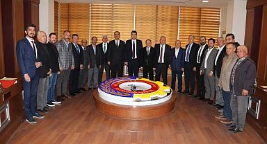 DEMOKRAT PARTİ GENEL BAŞKANI UYSAL, ATSO’YU ZİYARET ETTİ