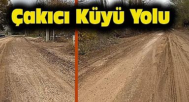 Dinar Çakıcı Köyü Yolu Çamur'dan Geçilmiyor