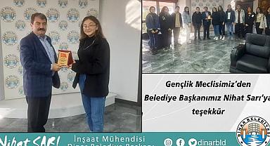 Gençlik Meclisinden Belediye Başkanı Nihat Sarı'ya teşekkür