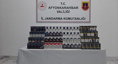 JANDARMA'DAN SİNANPAŞA DÜZAĞAÇ BELDESİNE KAÇAK SİGARA OPERASYONU.!