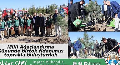 Milli Ağaçlandırma Gününde birçok fidanımızı toprakla buluşturduk