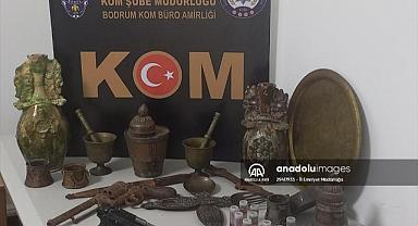 Muğla'da tarihi eser kaçakçılığı operasyonunda birçok eser ele geçirildi