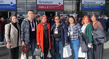 Öğrenciler, fuarda 600 firmanın yöneticileri ile bir araya geldi.