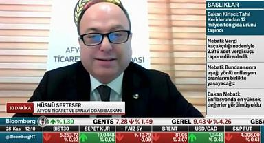SERTESER, BLOOMBERG HT’NİN KONUĞU OLDU