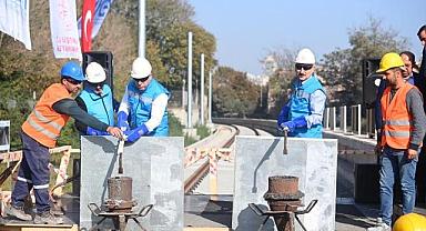 ULAŞTIRMA VE ALTYAPI BAKANI KARAİSMAİLOĞLU, KAZLIÇEŞME-SİRKECİ RAYLI SİSTEM PROJESİ’NİN İLK RAY KAYNAĞINI YAPTI