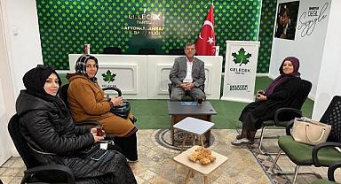 YENİDEN REFAH PARTİSİ KADIN KOLLARI HEYETİNDEN GELECEK PARTİSİNE ZİYARET