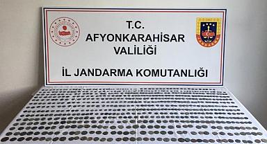 Afyonkarahisar'da 670 sikke ele geçirildi