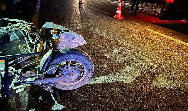 Afyonkarahisar'da otomobilin çarptığı elektrikli motosiklet sürücüsü yaralandı