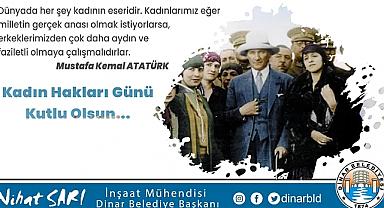 Belediye Başkanı Nihat Sarı'dan Kadın Hakları Günü Mesajı