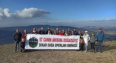 Dinar Doğa Sporları Derneğinden anlamlı faaliyet