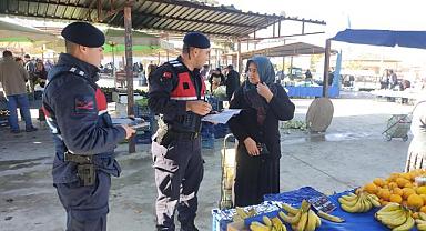 JANDARMA VATANDAŞI BİLGİLENDİRMEYE DEVAM EDİYOR.!