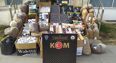 SANDIKLI'DA KAÇAK TÜTÜN OPERASYONU YAPILDI.!