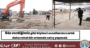 Söz verdiğimiz gibi Giyimci esnaflarımız artık daha rahat bir ortamda satış yapacak 