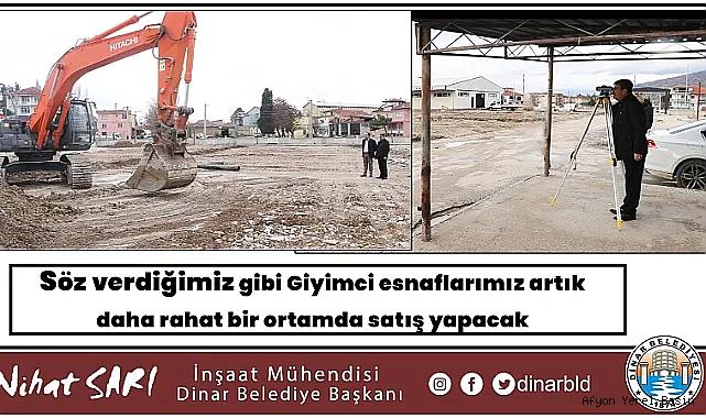 Söz verdiğimiz gibi Giyimci esnaflarımız artık daha rahat bir ortamda satış yapacak