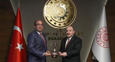 BAŞKAN DR. MUSTAFA ÇÖL’DEN SANAYİ VE TEKNOLOJİ BAKANLIĞIMIZA ZİYARET