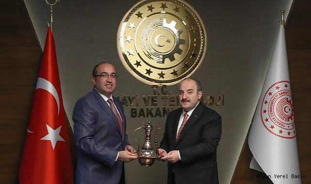 BAŞKAN DR. MUSTAFA ÇÖL’DEN SANAYİ VE TEKNOLOJİ BAKANLIĞIMIZA ZİYARET