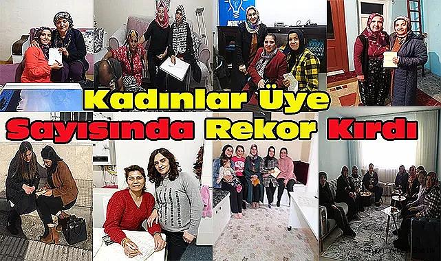 Dinar'da Ak Parti Kadın Kolları Üye Sayısında Rekor Kırdı