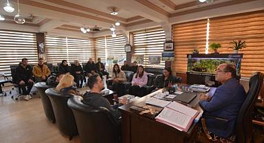 POMEM KURSİYERLERİNDEN BAŞKAN DR. MUSTAFA ÇÖL’E ZİYARET