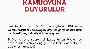 SAADET PARTİSİ'NDEN İSVEÇ'E KINAMA