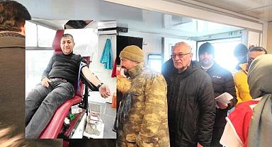 Afyon Yerel Basın mensupları Kan bağışında bulundu