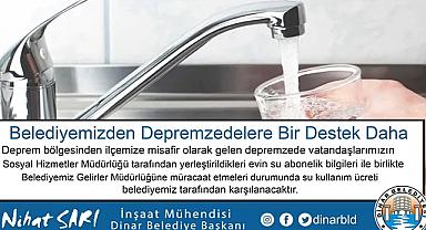 Dinar Belediyesinden Depremzedelere bir büyük destek daha