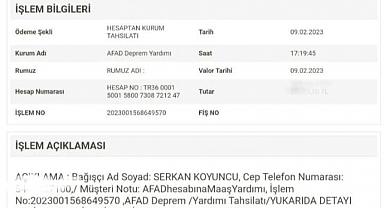 Emirdağ Belediye Başkanı Serkan Koyuncu Maaşını Afad'a Aktardı