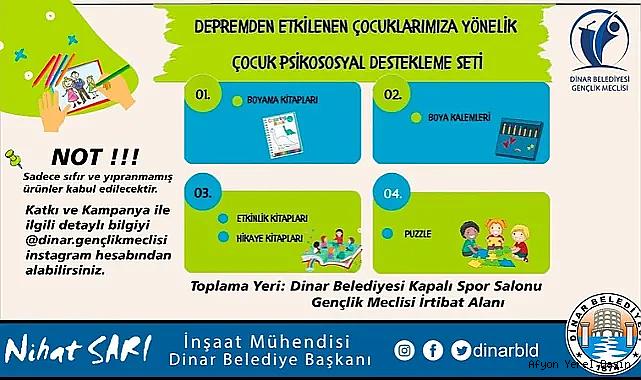 Gençlik Meclisi Depremden etkilenen çocuklarımız için kampanya başlattı