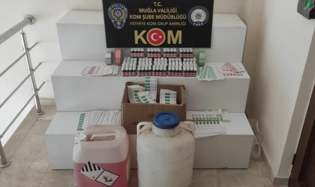 Muğla'da sahte krem ürettiği öne sürülen şüpheli yakalandı