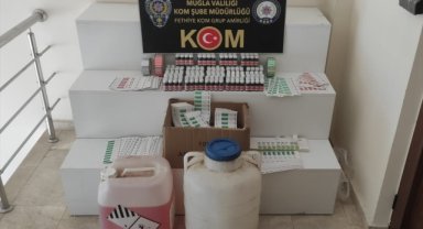 Muğla'da sahte krem ürettiği öne sürülen şüpheli yakalandı