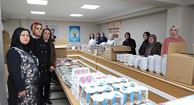 AK KADINLAR DEPREM BÖLGESİNE ‘SICAK SOFRALAR TEKRAR KURULSUN’ DİYE MUTFAK SETİ GÖNDERİYOR