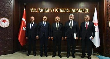 AK PARTİ HEYETİ BEYAZ VE KIRMIZI ET ÜRETİCİLERİNİN SORUNLARI İÇİN BAKAN KİRİŞÇİ İLE GÖRÜŞTÜ