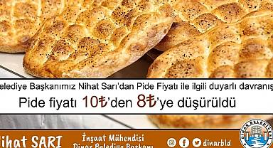 Belediye Başkanı Nihat Sarı'dan pide fiyatı ile ilgili duyarlı davranış
