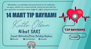 Belediye Başkanı Nihat Sarı, Sağlık mensuplarının Tıp Bayramını kutladı
