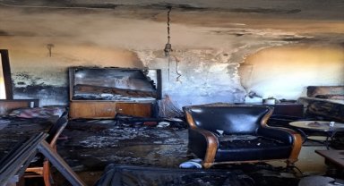 Bodrum'da evde çıkan yangın hasara neden oldu