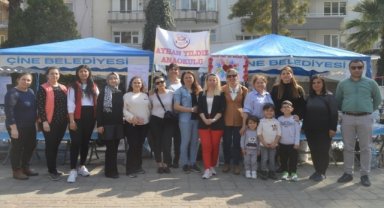 Çine'de depremzede öğrenciler yararına kermes