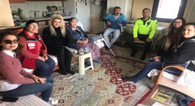 Datça'da şehit annesine, 8 Mart Dünya Kadınları Günü ziyareti