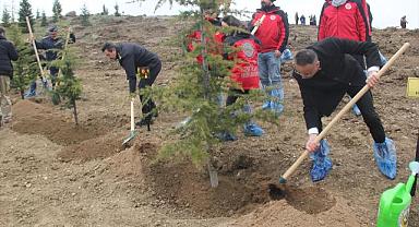 DEPREMDE HAYATINI KAYBEDENLER ANISINA FİDAN DİKİLDİ