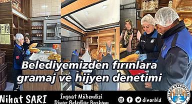 Dinar Belediyesinden fırınlara gramaj ve hijyen denetimi