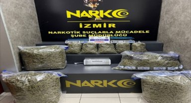 İzmir'de 44 kilo 600 gram esrar ele geçirildi