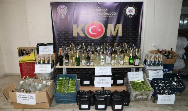 İzmir'de eğlence mekanlarına sahte içki satan 11 şüpheli yakalandı