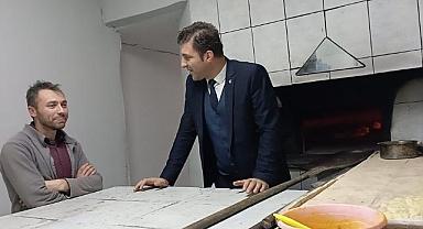 Küçükkartal elleriyle pide yaptı 