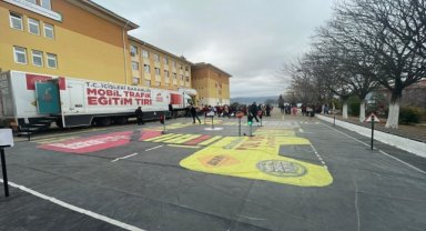 Mobil Trafik Eğitim Tırı, Muğla'da öğrencileri bilgilendirdi