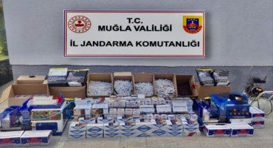 Muğla'da kaçak sigara operasyonunda 2 şüpheli gözaltına alındı
