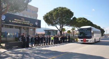 Muğla'dan deprem bölgesine gönderilen 140 bekçi törenle uğurlandı