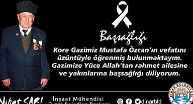 Nihat Sarı'dan Kore Gazimiz için Başsağlığı Mesajı