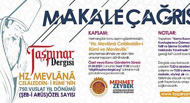 TAŞPINAR DERGİSİ ŞEB-İ ARUS ÖZEL SAYISI YAYINLAYACAK