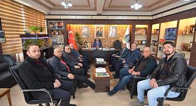 TÜRKİYE HARP MALULÜ GAZİLER, ŞEHİT, DUL VE YETİMLERİ DERNEĞİNDEN BAŞKAN DR. MUSTAFA ÇÖL’E ZİYARET