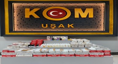 Uşak'ta kaçak sigara operasyonu